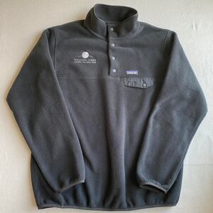 Patagonia Men's Black Sweatshirt synchilla snap t fleece